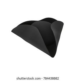 Pirate cocked hat. Vector illustration.