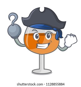 Pirate cognac ballon glass character cartoon