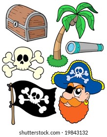 Pirate collection 2 - vector illustration.