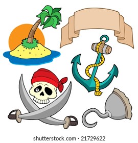 Pirate collection 4 - vector illustration.