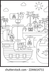 Pirate Coloring Pages for kids