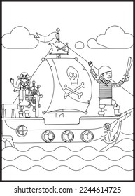 Pirate Coloring Pages for kids