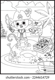 Pirate Coloring Pages for kids