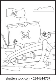 Pirate Coloring Pages for kids