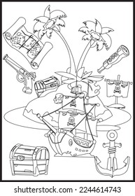 Pirate Coloring Pages for kids