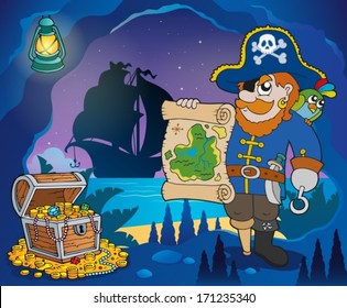Pirate cove theme image 4 - eps10 vector illustration.