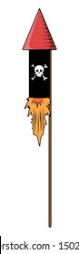 Pirate Crackers - Vector Cartoon Illustration