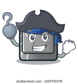 Pirate ctrl button in the cartoon shape