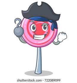 Pirate cute lollipop character cartoon