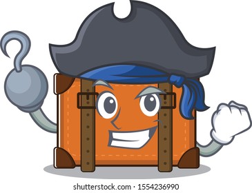 pirate cute suitcase with the cartoon shape
