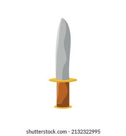diseño de daga pirata sobre blanco