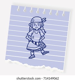 pirate doodle