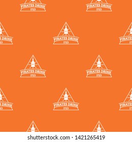 Pirate drink pattern vector orange for any web design best