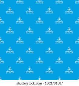 Pirate drink pattern vector seamless blue repeat for any use