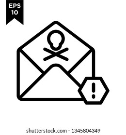 pirate email logo icon vector design