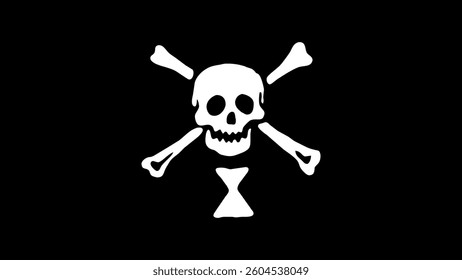 Pirate Emanuel Wynne High Quality Flag Clipart, Flag Icon, Vector Illustration, Premium Quality Digital Download