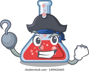 Pirate erlenmeyer flask isolated in the mascot