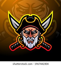 Pirate esport mascot logo design