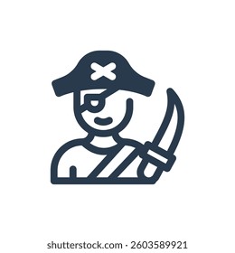 Pirate for Expedition Vector Icon