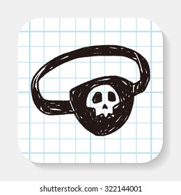 pirate eye mask doodle