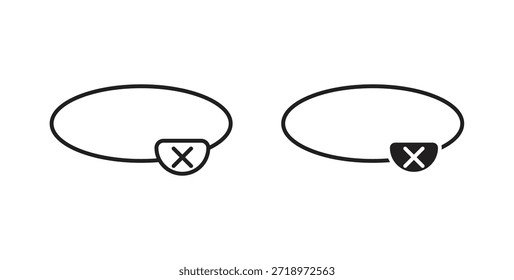 Ícone de tapa-olho pirata. Símbolo, ilustração de logotipo. conjunto de ícones gráficos