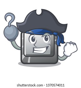 Pirate F button in the character shape