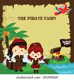 Pirate fairy invitation