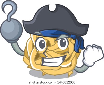 Pirate fettucine isolated with in the mascot