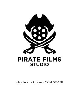 Pirate film logo icon design