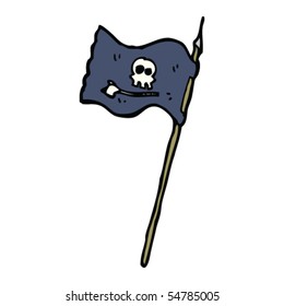 caricatura de bandera pirata