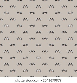 Pirate flag crossed bones Seamless Pattern. Cartoon Pirate elements and objects. background. Vector illustration.