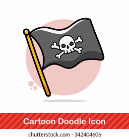 pirate flag doodle