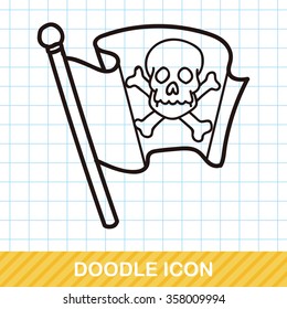 pirate flag doodle