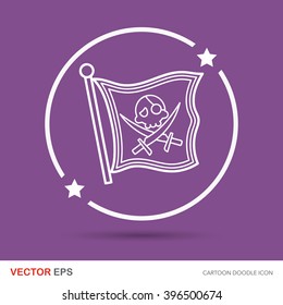 pirate flag doodle