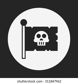 pirate flag icon