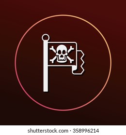 pirate flag icon