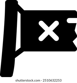pirate flag icon design, 32px size