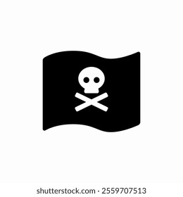 pirate flag icon sign vector