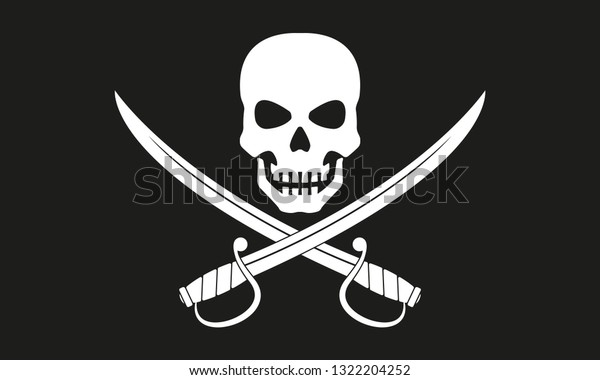 Pirate Flag Jolly Roger Crossed Swords Stock Vector Royalty Free