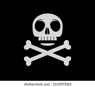Pirate Flag. Jolly Roger Flag. Skeleton, crossbones