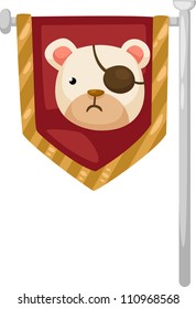 pirate  flag vector illustration