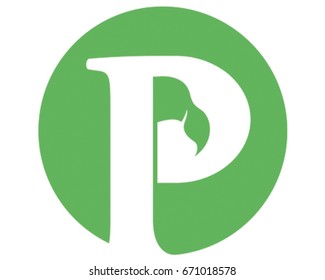 Pirate Flag Vector Illustration. Letter P Icon.
