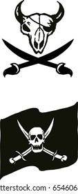 pirate flags and signs