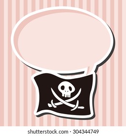 Pirate flags theme elements