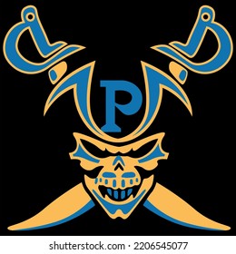 Pirate Football Logo Vector Illustration Stock Vector (Royalty Free ...