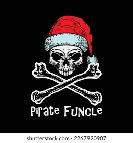 Pirate Funcle Christmas Skull and Crossbones Fun Uncle