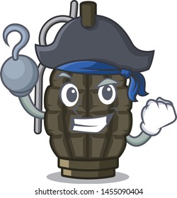 Pirate grenade isolated with on the character