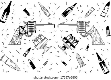 Armas y balas piratas, armas, disparos