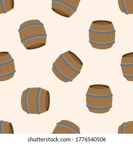 Pirate Happy Birthday invitation card template. Vector illustration  pattern