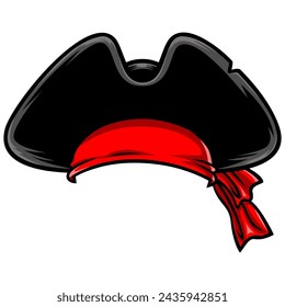 Pirate Hat Bandana Vector Illustration